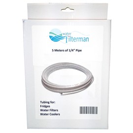 5 Meters of AquaHouse® Fridge Water Pipe 1/4" Tubing for American Style Fridges/Reverse Osmosis Water Filters/Aquariums