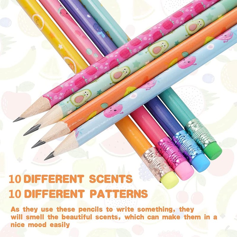 JQSSHXB 40 Pieces Scented Pencils for Kids Scented Pencils with