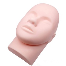 manalulu Mannequin Head, Soft, For Practice, Training, Makeup, Extension, Beauty Salon, Perm, Massage, Repeat, Mannequin, Height 9.7 x Width 5.7 x Thickness 4.3 inches (247 x 145 x 110 mm), Weight: 13.4 oz (380 g)