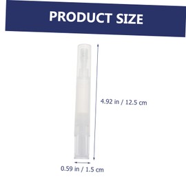 SAFIGLE 4pcs Empty Essential Oil Storage Pen Cuticle Oil Applicator Brush Tip Versatile Nail Nutrition and Lip Gloss Container for Travel and Daily Use