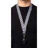 Wicked Costumes Police Whistle on Lanyard - Black and White
