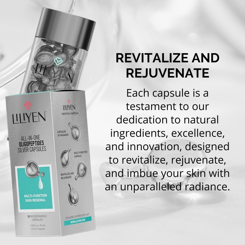 LILIYEN Multi-purpose Oligopeptides Silver Capsules - Multi-Function Skin Renewal, 30