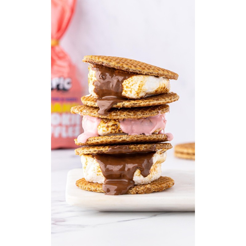 EPIC SNAX CO Giant American Style Pink and White Toastin’