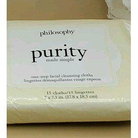 Philosophy  One Step Facial Cleansing Cloths 15 Cloths/15 Lingettes 7x7.3 In