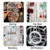 360 Rotating Earring Holder Jewelry Rack Display Stand Jewelry Organizer,