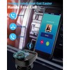 LIVERO Bluetooth FM Transmitter for Car, Bluetooth Car Music Adapter,