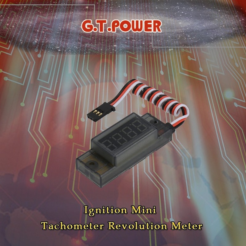GoolRC G.T.Power Ignition Mini Tachometer Revolution Meter for RC CDI