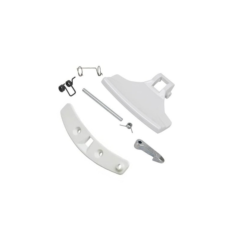 Washing Machine Door Handle Latch Kit White Compatible With Electrolux