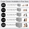 Sweet Jojo Designs 42in. Medium/Large Dog Crate Cover (Bones and