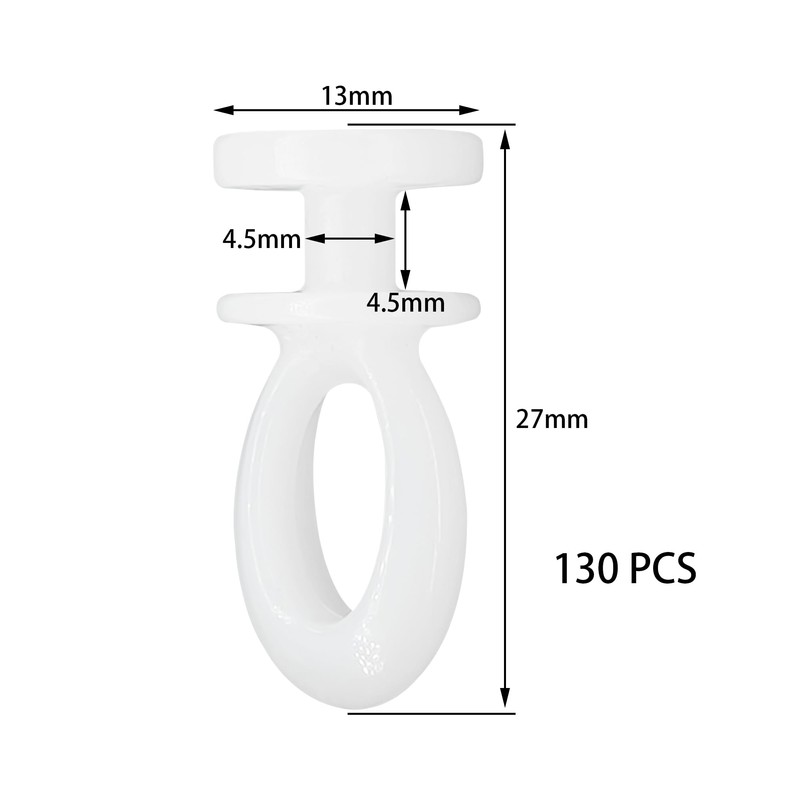 130 PCS Curtain Track Gliders Rollers – Silent Curtain Pulleys