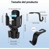 Portavasos Ajustable para Auto, Negro, Extensible, Compatible con Tazas y