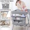 Portable Baby Changing Station with Adjustable Height - Foldable Diaper