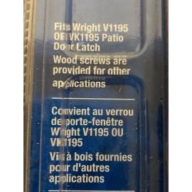WRIGHT Products Patio Door, Inside Handle, 6.5-in Flush Mount Sliding,  V1147H