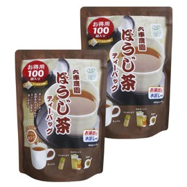 Miyazaki Prefecture Rokuuruka Farm JGAP Hojicha Tea Bag 7.1 oz (200 g) x 100P x 2 Packs