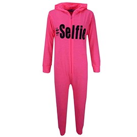 A2Z 4 Kids Kids Unisex Girls Boys Selfie Print Onesie - Cotton Onesie #Selfie Neon Pink 9-10
