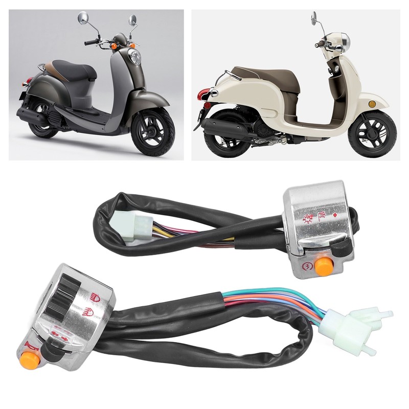 Pair Motorcycle Handlebar Switch Assembly Universal for 50cc 22mm Handle