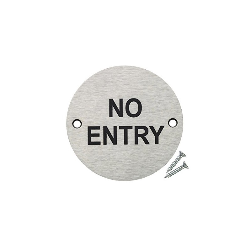 Fire Door Guru® No Entry Door Sign - 76mm Disc