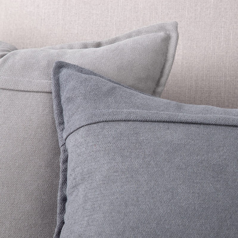 Madizz Set of 2 Short Chenille Throw Pillow Covers 26x26