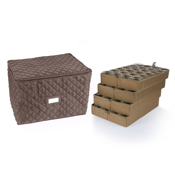 Covermates Keepsakes - Adjustable Glassware Storage - Padded Protection -
