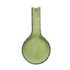 ACK Tuscany Ruffle Pistachio Green Hand Painted Ceramic Spoon Rest,