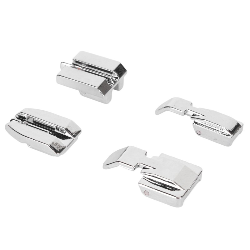 4Pcs Zipper Presser Foot Parallel Grooves Easy Operation Edge Design