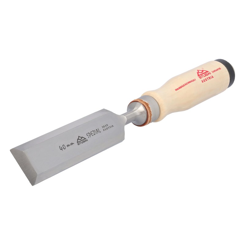 Stubai 353013 "Swedish Type" Special Wood Chisel with Wooden Handle,