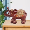 Elephant Statue Durable Resin Cute Elegant Attract Wealth Round Corner