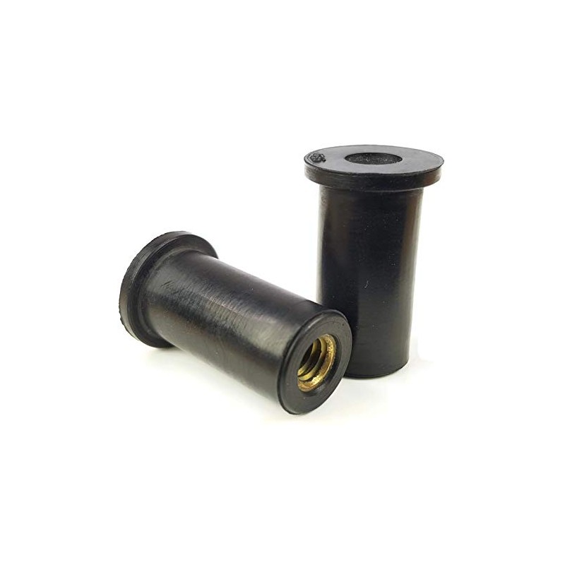 Rubber Well Nuts Brass Insert Expansion Nut SAE Inch Sizes