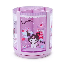 Sanrio 213179 Sanrio Pen Stand, Purple, Plastic, Chromi-chan KUROMI 360° Rotation, Pen Stand, Cosmetics, Makeup Brush, Tulle, Pets, Character