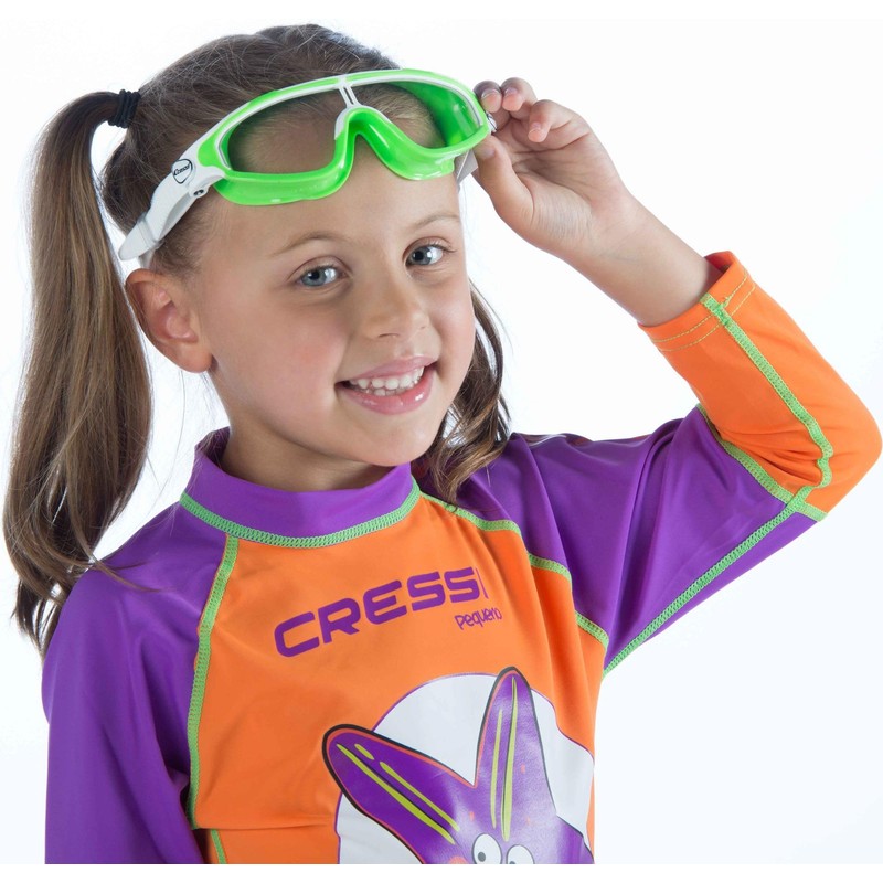 Cressi Kids' Baloo Swimming Goggles Lilac/White, Lilac/White-Clear Lens, Junior