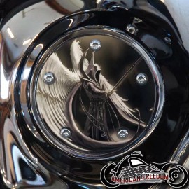 AMERICAN FREEDOM HARLEY DAVIDSON TIMING COVER BIG TWIN CAM, MILWAUKEE 8, SPORTSTER reaper