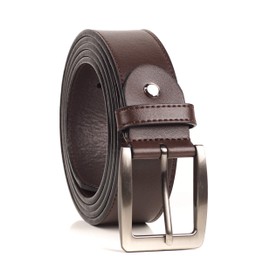 FELEMO Men's Genuine Leather Belt Big and Tall Black Browm Tan Size 44 to 72 Inches for Choose, Classic Design for Casual and Work