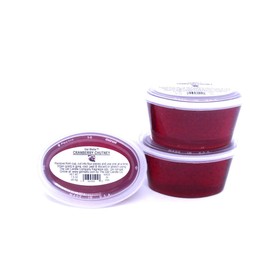 3 Pack of Cranberry Chutney Aroma Gel Melts for Warmers and Burners by The Gel Candle Company Peel, MELT and Enjoy