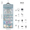 SMRITI Hanging Jewelry Organizer with Dual Zippered Pockets Canvas Double