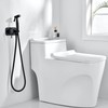 Senhozi Matte Black Bidet Sprayer for Toilet, Warm Water Handheld