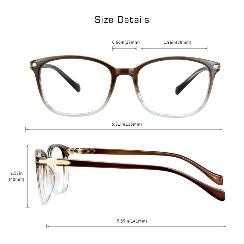 Gafas de bloqueo de luz azul para mujer, antifatiga ocular,