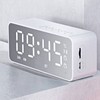 Bluetooth Speaker Alarm Clock Multifunction Electric Alarm Clocks Mirror Surface