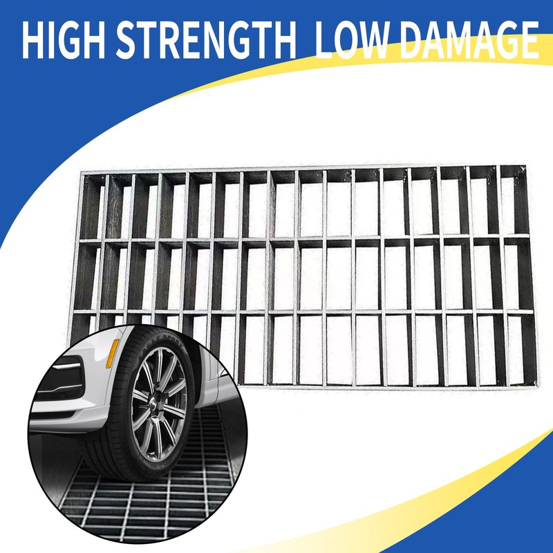 Outdoor Galvanized Steel Drain Grate,17.7x17.7 Heavy Duty Drain Cover,B125 Class