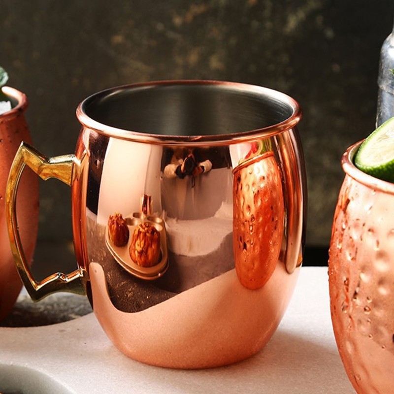 Moscow Mule Mug 600ml Capacity Stainless Steel Beer Cocktail Cup