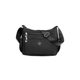 T.Y.ryanryan Women's Shoulder Bag, Cross-body Design, Lightweight, Nylon, Shoulder Bag, Black