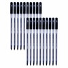 CLARO A-one Ballpoint Pens, BLACK, Medium Point (1.0mm), Pack of