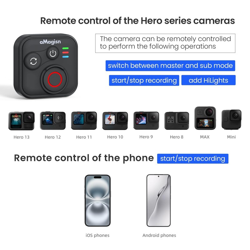 YDW Bluetooth Remote ControlCompatible with InstaX5 X4 X3 X2/Ace Pro2/Ace