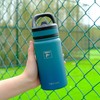 Fanhaw 14 Oz Kids Insulated Water Bottle with Straw Lid