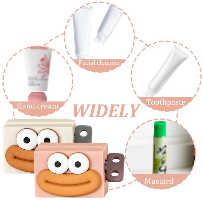 Toothpaste Squeezer, Pack of 2 Toothpaste Squeezer, Squeezer, Rotating Toothpaste