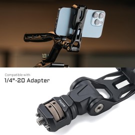Tilta 1/4"-20 Adapter Compatible with Tripod Phone Holder, 1/4"-20 Thread to 1/4"-20 Thread Adapter - Black TA-PMB5-1420-B