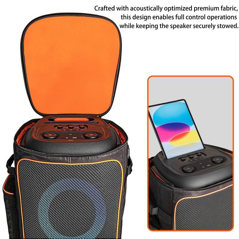 Jeachan Speaker Bag Rugged Speaker Bag Carry Case Compatible with
