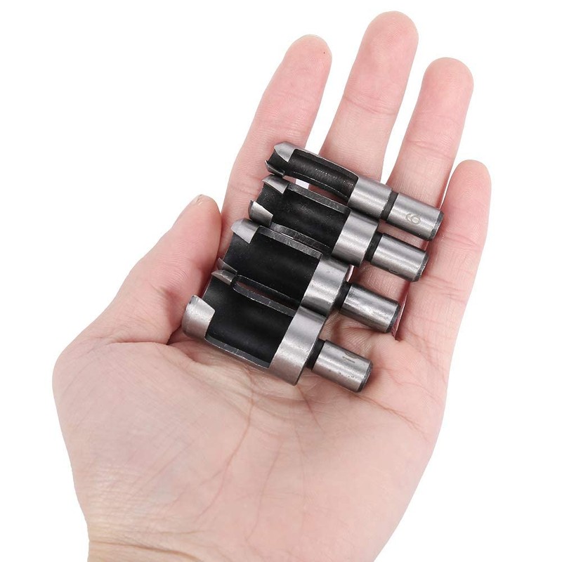 Fixinus 8 Piece Wood Plug Cutter Drill Bit Set, Tenon
