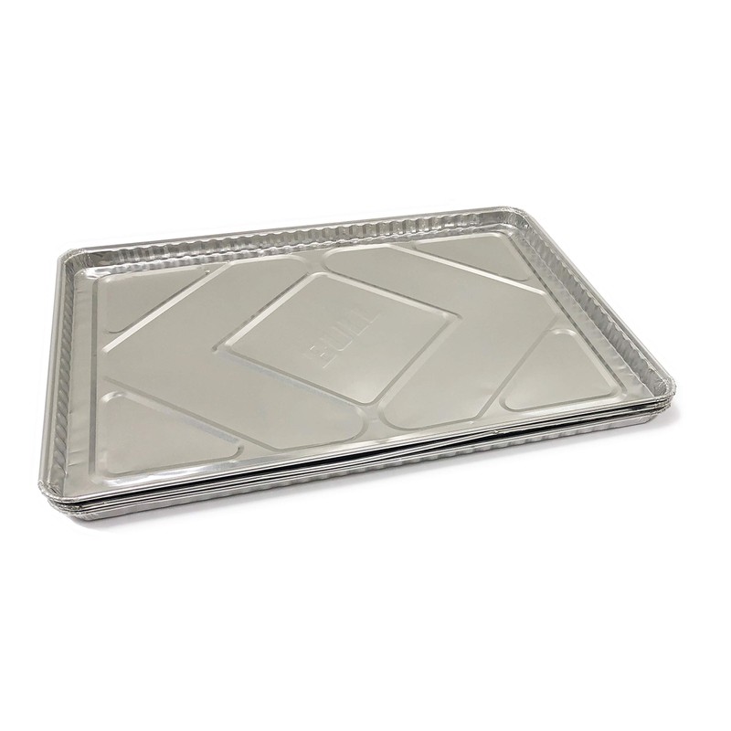 Bull Outdoor Products 24269 Grease Tray Liner, Silver, 12 Pack,