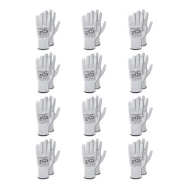RS CONDUCTOR KLAR Antistatic Glove Assembly Gloves/Size 09, 12 Pairs/Grey/Assembly Gloves/Work Gloves/Protective Gloves