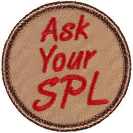 Ask Your SPL Patrol Patch - 2" Diameter Round Embroidered Patch (Peel & Stick Adhesive)